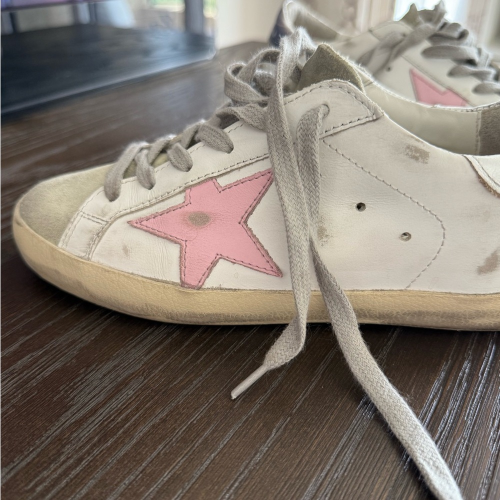Golden Goose Authentic Pink Star Sneakers - Worn less than 3 times!